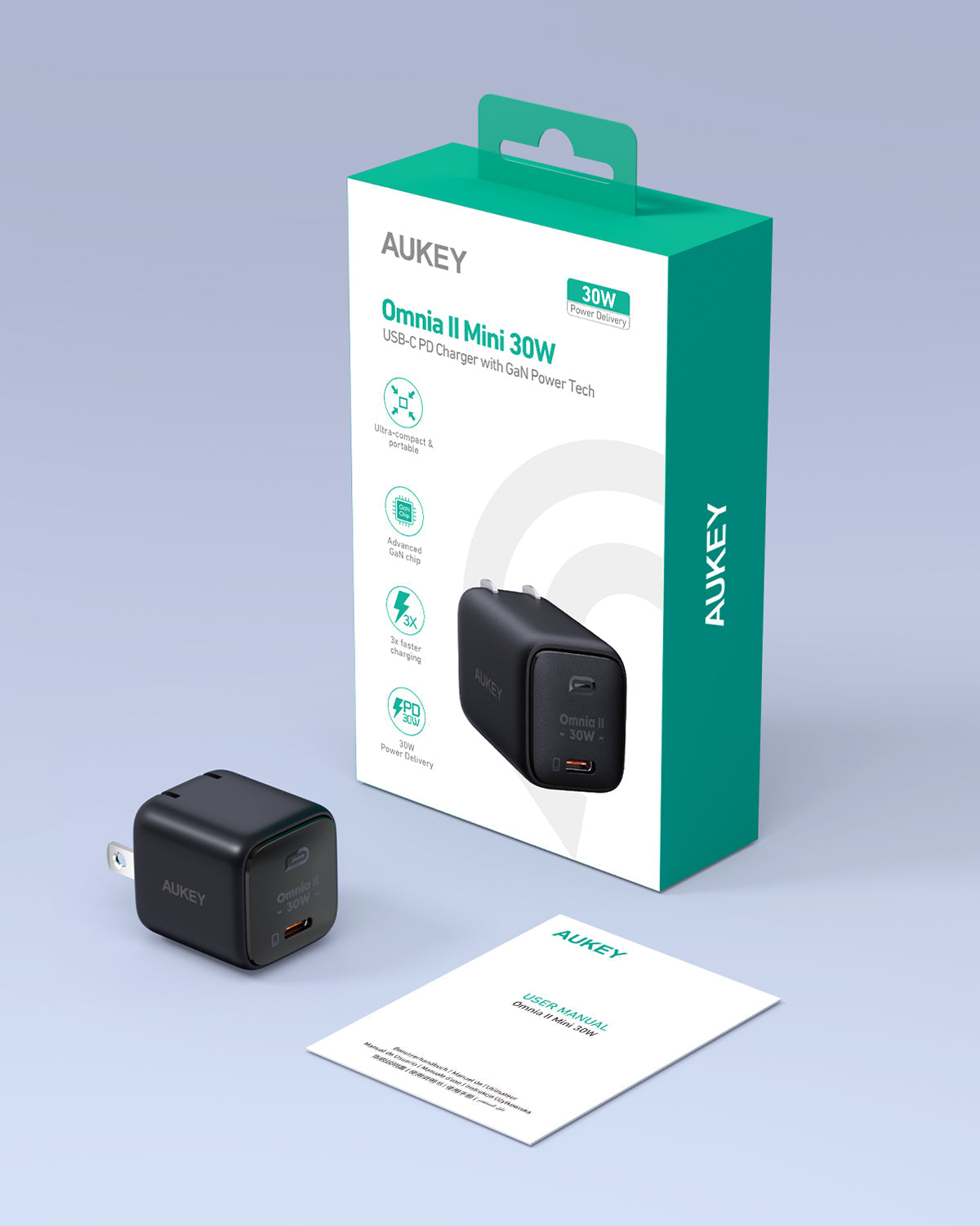 AUKEY Mini 30W USB-C PD Charger PA-B1L