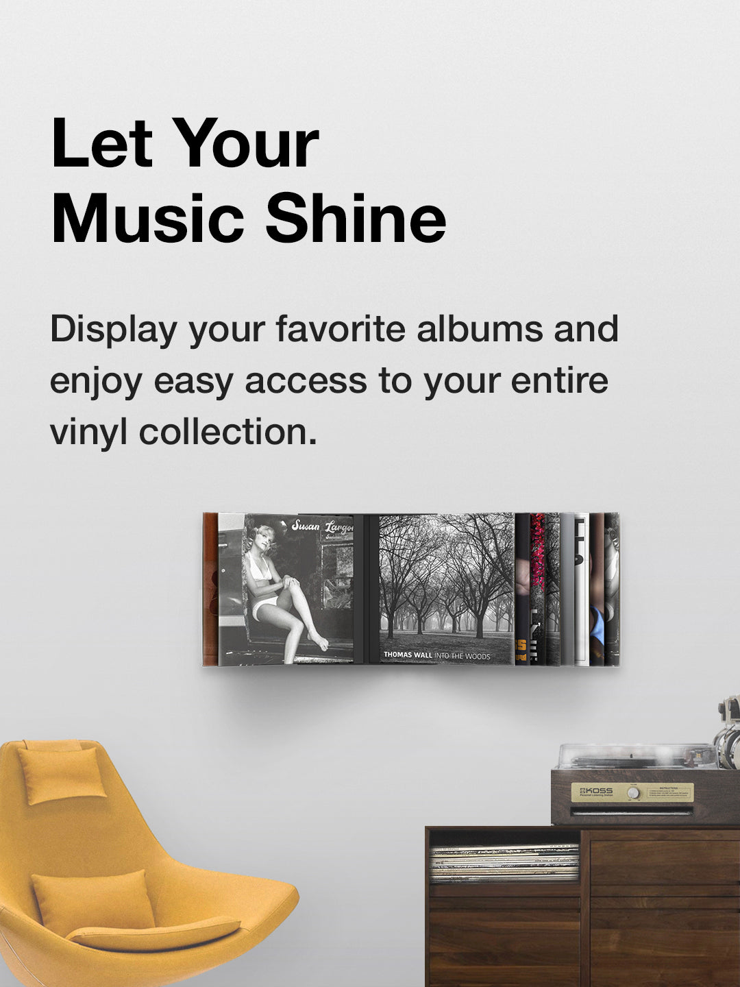 Record Wall Rack