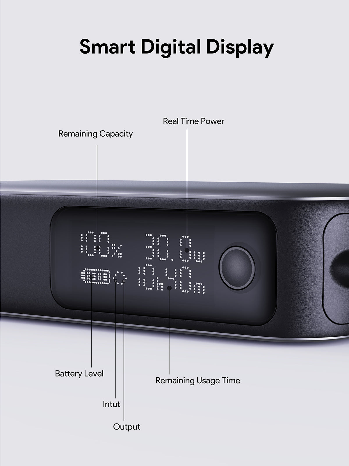 AUKEY Spark Sling 10000 Compact Fast Charging Power Bank with Built-in USB-C Cable PB-Y47