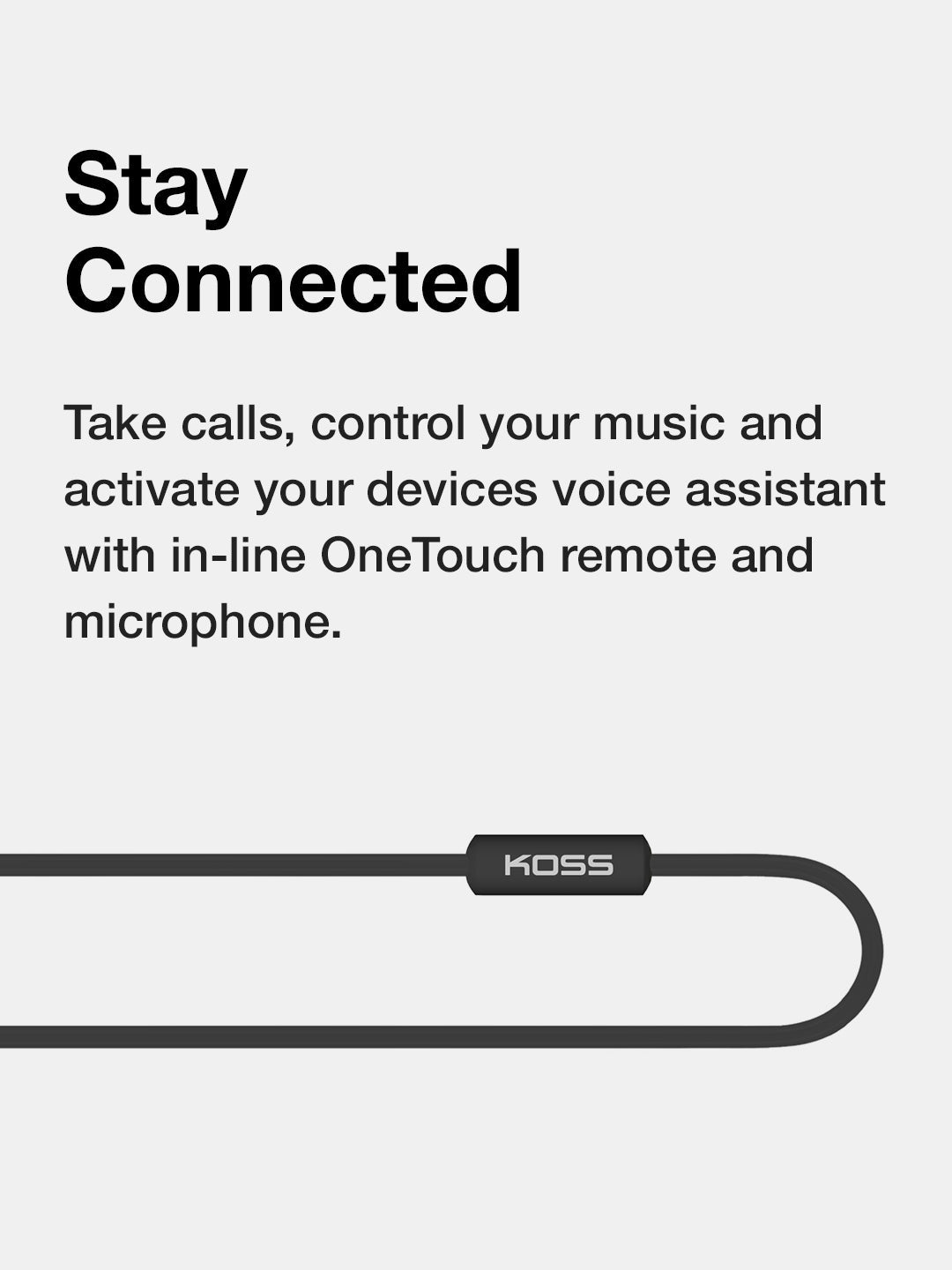 KUSB-50 Analog Audio Pass Through Cord for KPH30 Wireless