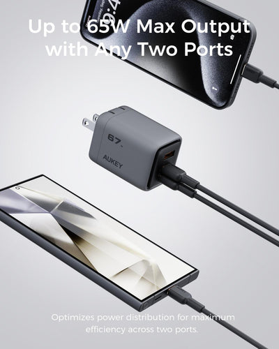 AUKEY Comet Mix 3 67W  PD Wall Charger with GaN Technology PA-C3