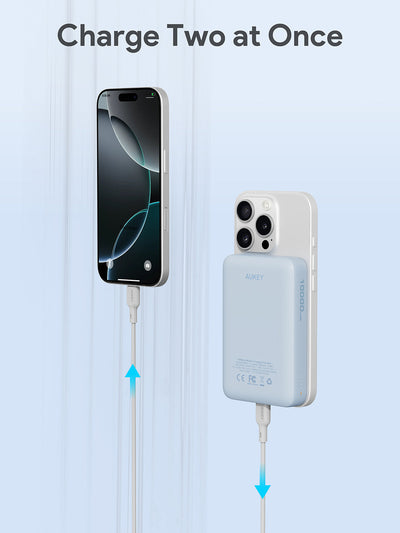AUKEY MagFusion 10000 10000mAh Magnetic Wireless Charging Power Bank PB-MS04
