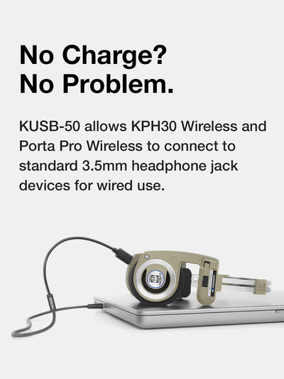 KUSB-50 Analog Audio Pass Through Cord for KPH30 Wireless