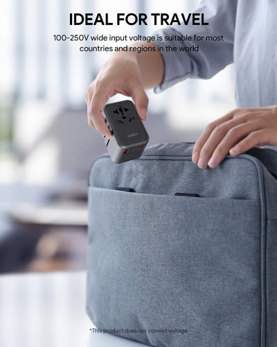 Travel Mate 65W GaN Universal Adapter with USB Ports