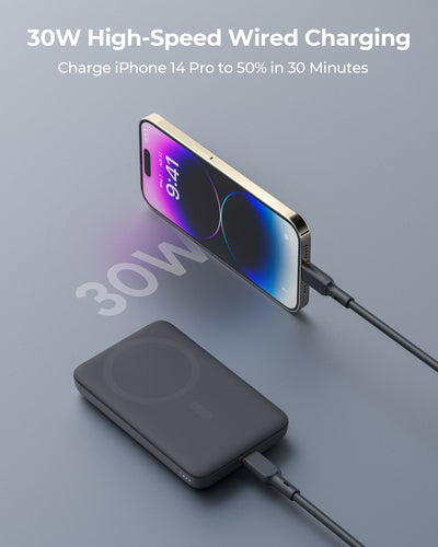 AUKEY MagFusion 10000 30W Magnetic Wireless Charging Power Bank PB-MS06