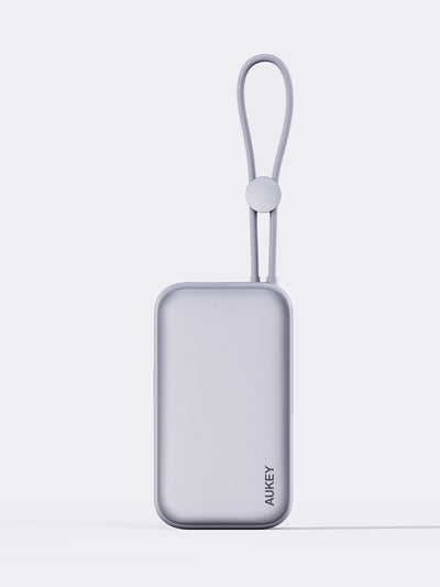 AUKEY Spark Sling 10000 Compact Fast Charging Power Bank  with Built-in USB-C Cable PB-Y47