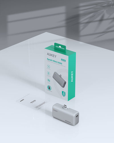 AUKEY Spark Mini 5000 Portable Power Bank with Built-in USB-C Port PB-Y59