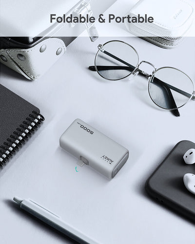 AUKEY Spark Mini 5000 Portable Power Bank with Built-in USB-C Port PB-Y59