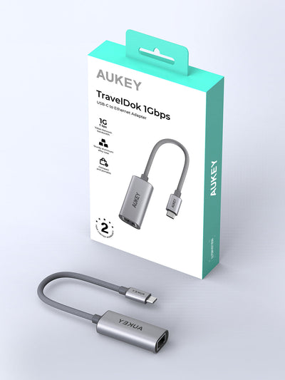 AUKEY UH-E01 USB-C to Ethernet Hub Adapter