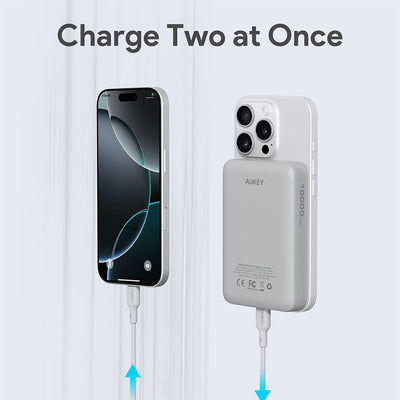 AUKEY MagFusion 10000 slim 10000mAh Magnetic Wireless Charging Power Bank PB-MS04